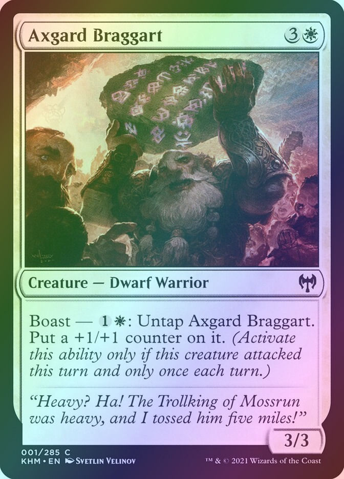 Axgard Braggart (KHM) (1) / Foil