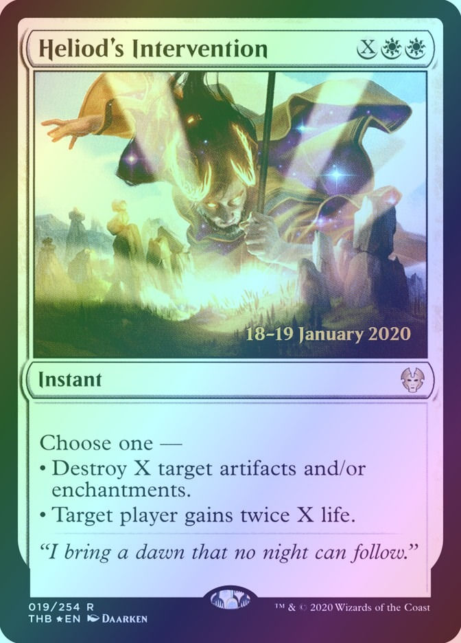 Heliod's Intervention (PTHB) (19s) / Foil
