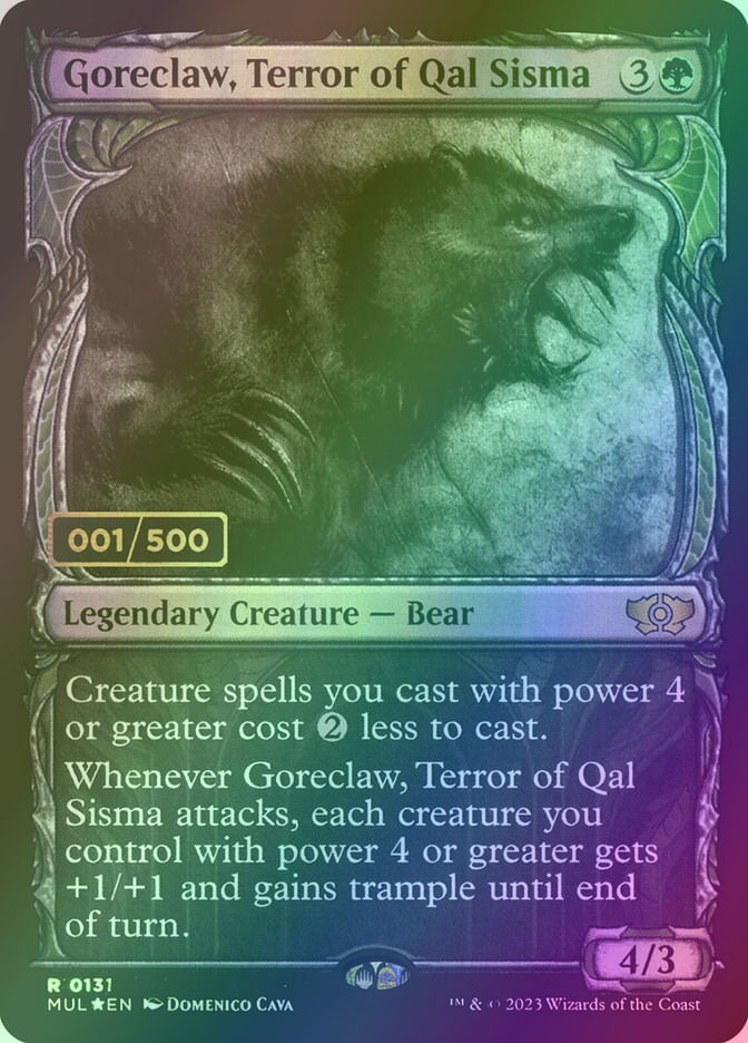 Goreclaw, Terror of Qal Sisma (MUL) (157z) / Serialized