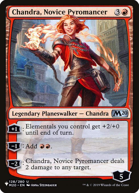 Chandra, Novice Pyromancer (PLST) (M20-128)