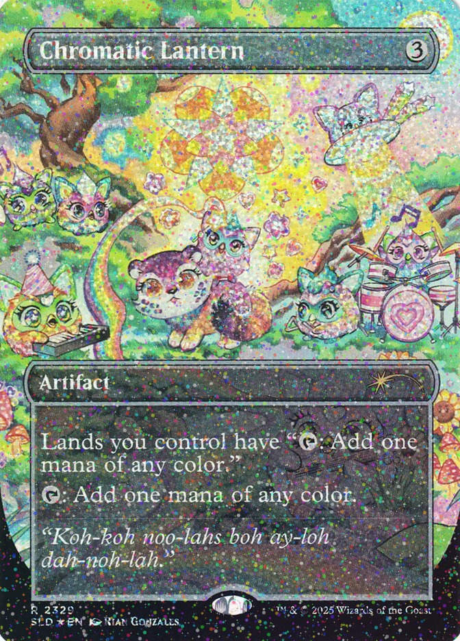 Chromatic Lantern (SLD) (2329) / Borderless / Confetti Foil