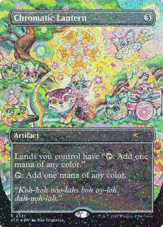 Chromatic Lantern (SLD) (2329) / Borderless / Confetti Foil