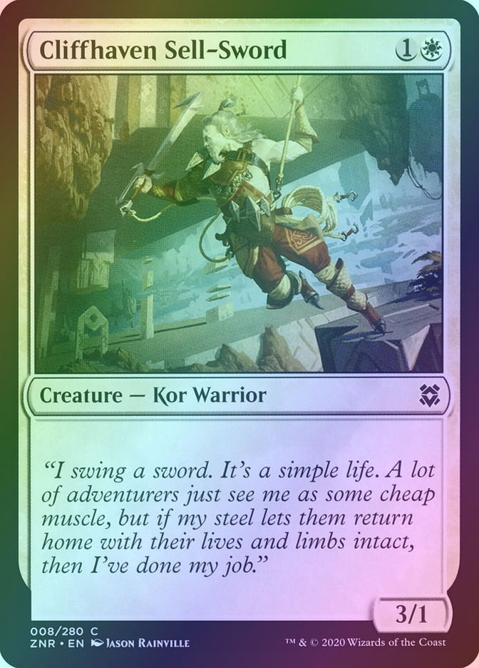 Cliffhaven Sell-Sword (ZNR) (8) / Foil