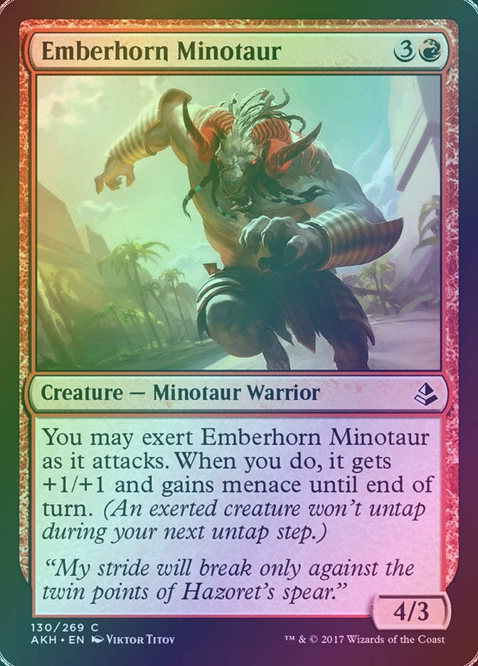 Emberhorn Minotaur (AKH) (130) / Foil