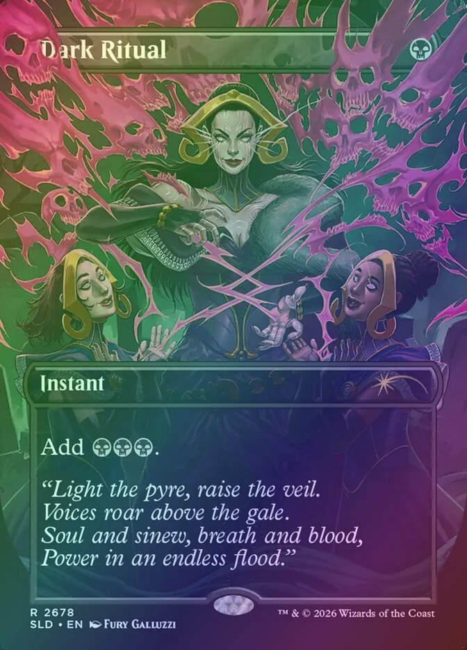 Dark Ritual (SLD) (2678) / Borderless / Foil