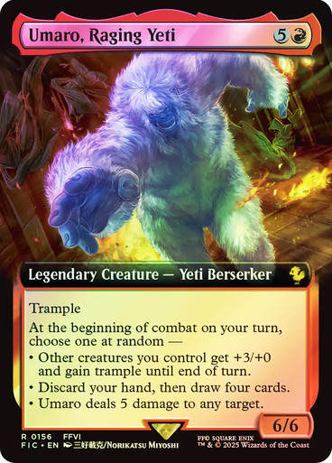 Umaro, Raging Yeti (FIC) (156) / Extended Art / Foil