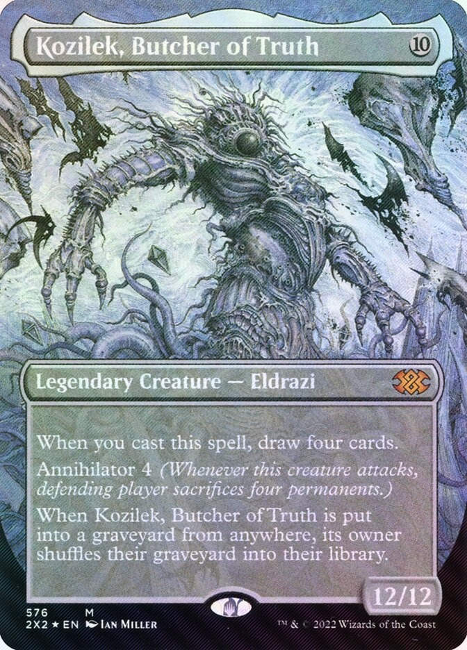 Kozilek, Butcher of Truth (2X2) (576) / Borderless / Textured Foil