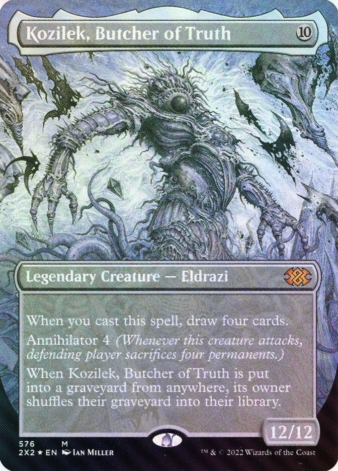 Kozilek, Butcher of Truth (2X2) (576) / Borderless / Textured Foil