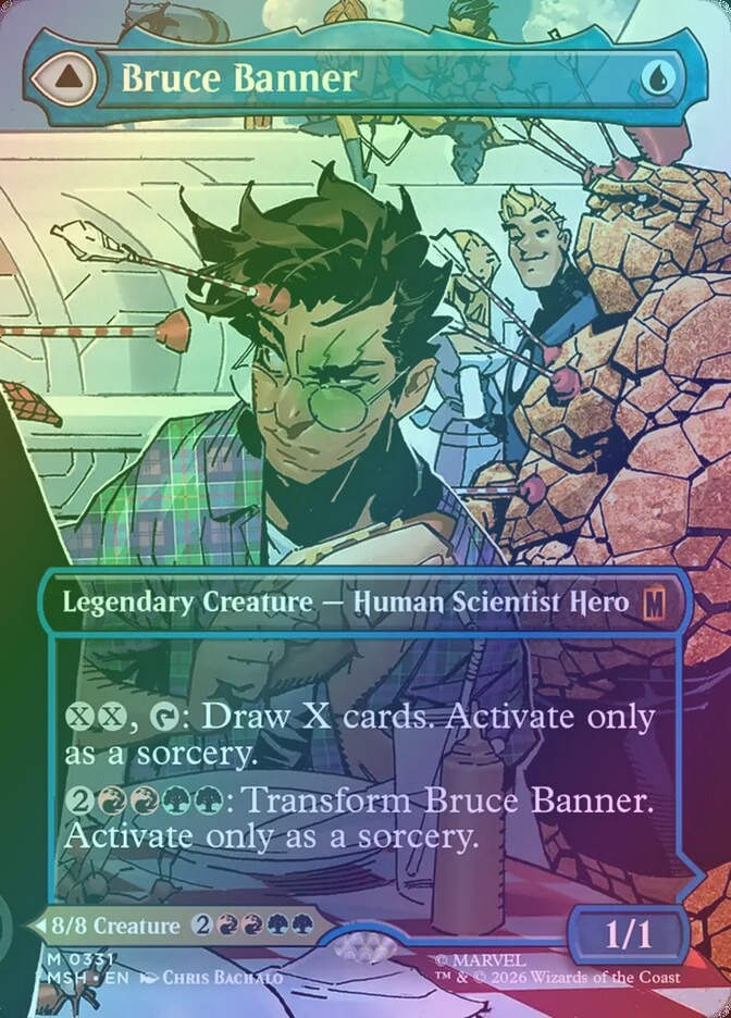 Bruce Banner // The Incredible Hulk (MSH) (331) / Borderless / Foil