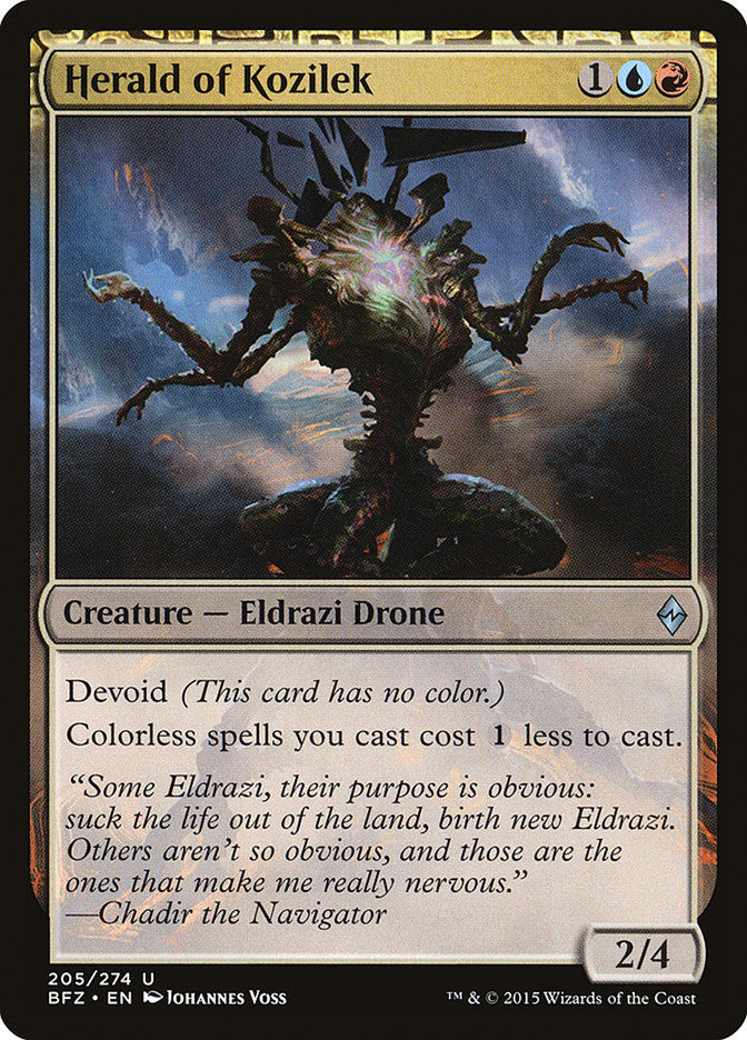 Herald of Kozilek (BFZ) (205)