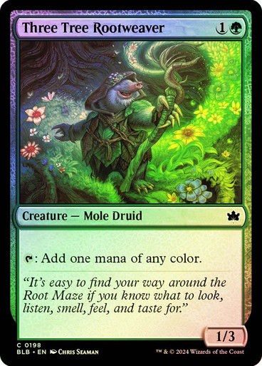 Three Tree Rootweaver (blb) (198) / Foil