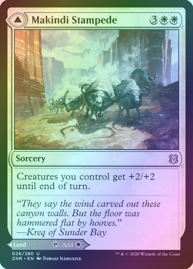 Makindi Stampede // Makindi Mesas (ZNR) (26) / Foil — cara 1 de 2