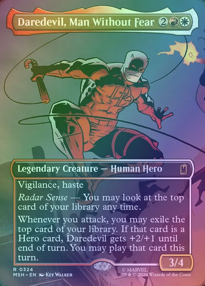 Daredevil, Man Without Fear (MSH) (324) / Borderless / Foil