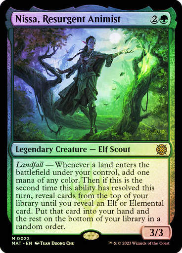 Nissa, Resurgent Animist (MAT) / Foil