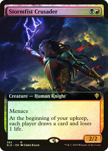 Stormfist Crusader (ELD) (383) / Extended Art / Foil