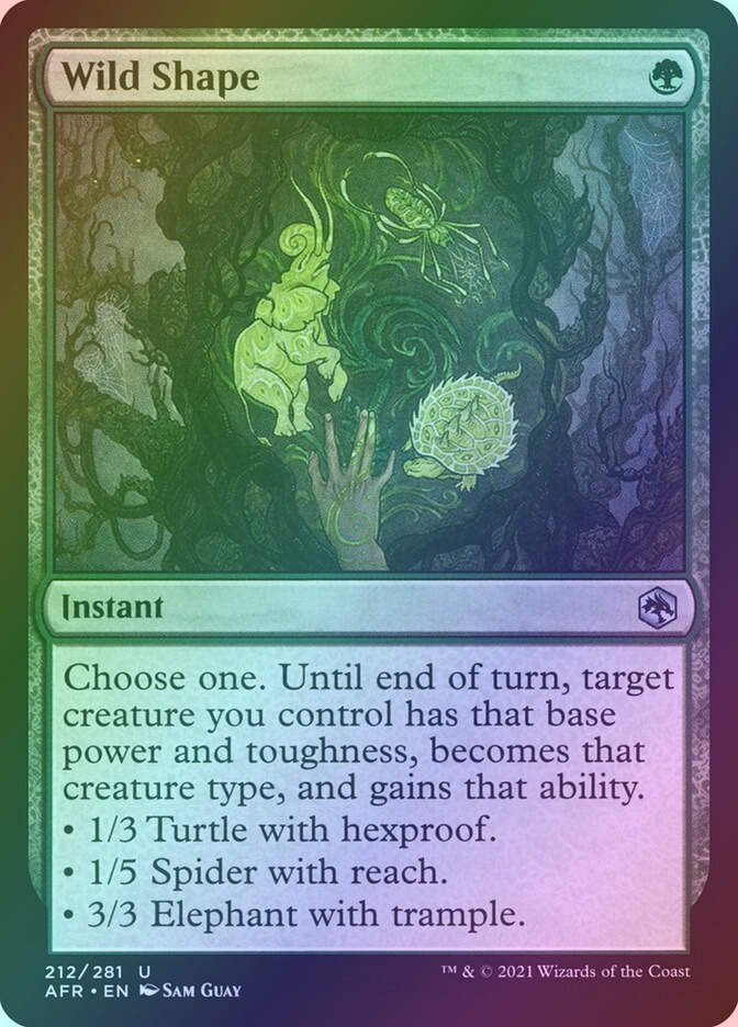 Wild Shape (AFR) (212) / Foil
