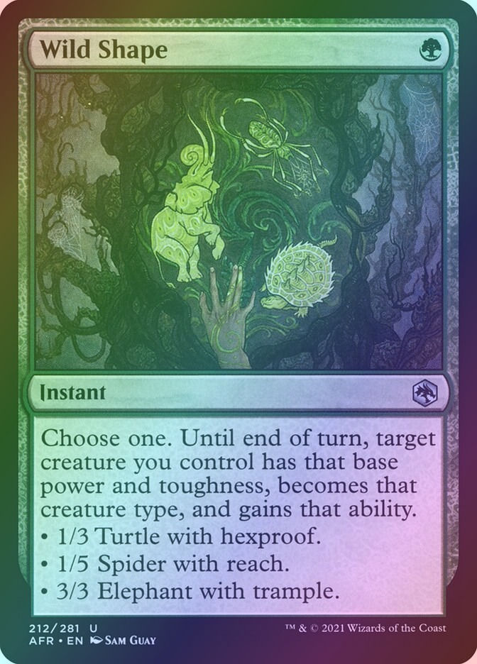 Wild Shape (AFR) (212) / Foil
