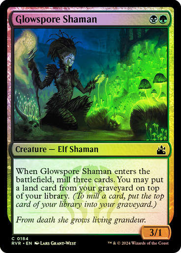 Glowspore Shaman (rvr) (184) / Foil