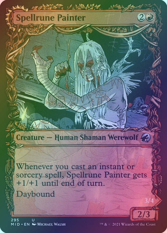 Spellrune Painter // Spellrune Howler (MID) (295) / Showcase / Foil
