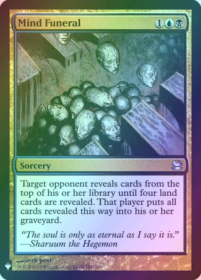 Mind Funeral (PLST) (MMA-181) / Foil