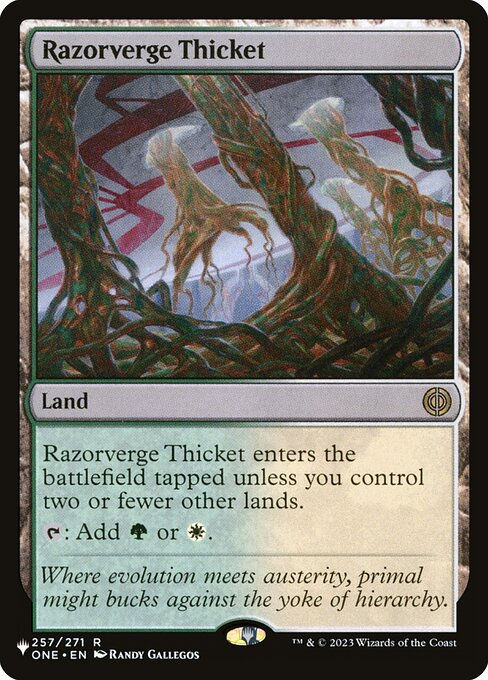 Razorverge Thicket (PLST) (ONE-257)