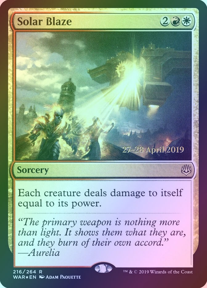 Solar Blaze (PWAR) (216s) / Foil