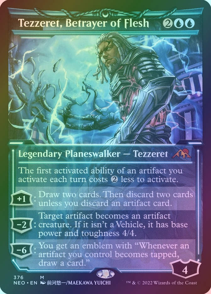 Tezzeret, Betrayer of Flesh (NEO) (376) / Showcase / Foil