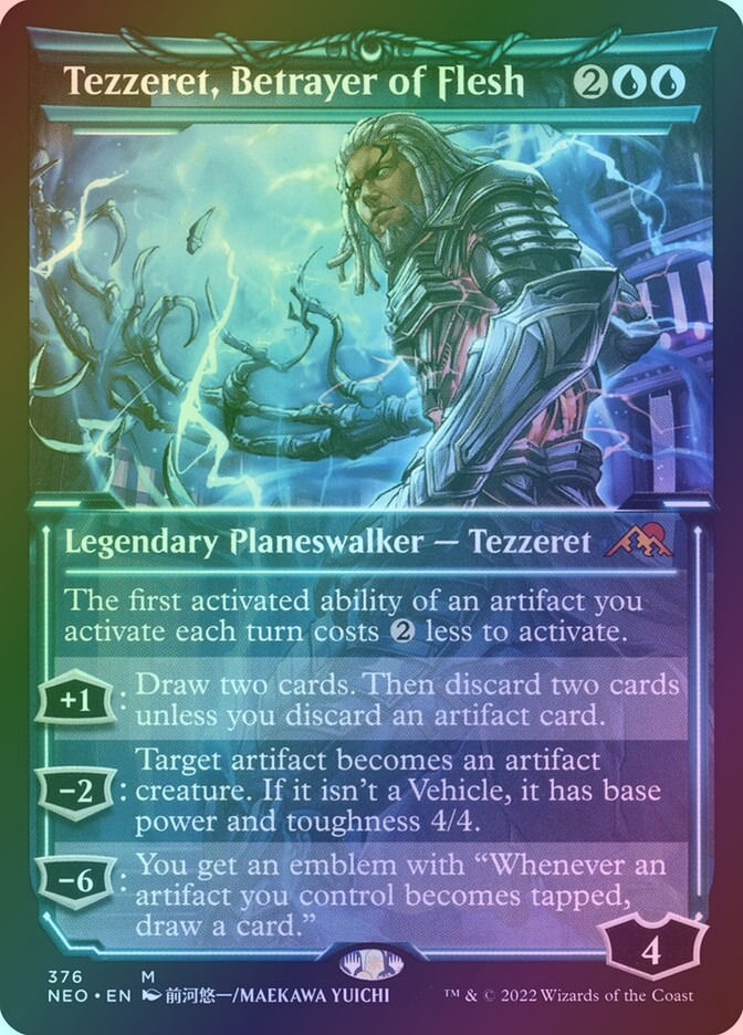 Tezzeret, Betrayer of Flesh (NEO) (376) / Showcase / Foil