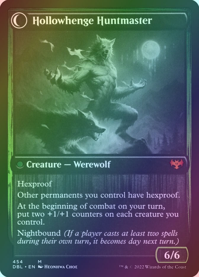 Avabruck Caretaker // Hollowhenge Huntmaster (DBL) (454) / Foil — cara 2 de 2