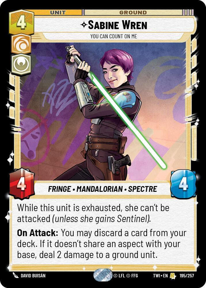 Sabine Wren - You Can Count On Me (TWI) (195/257) / Foil