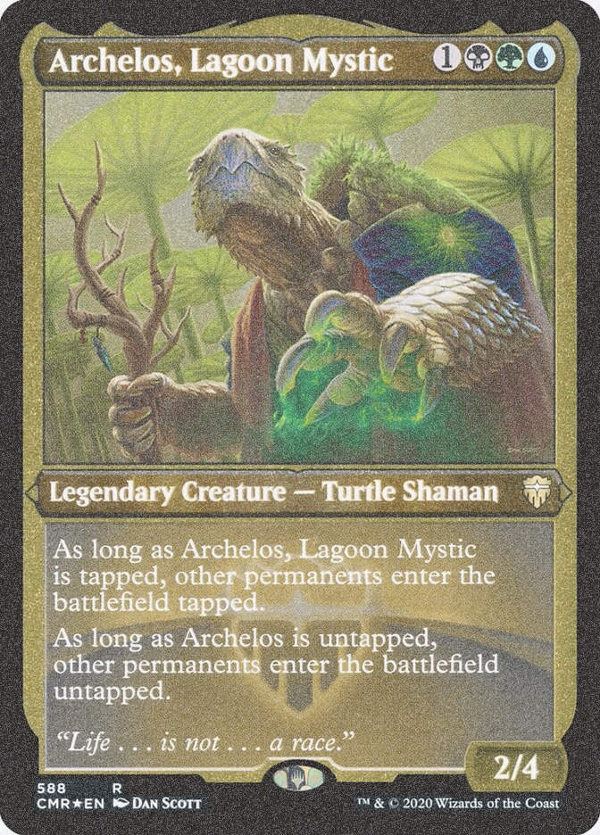 Archelos, Lagoon Mystic (CMR) (588) / Foil Etched