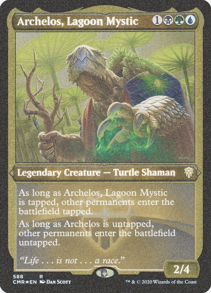 Archelos, Lagoon Mystic (CMR) (588) / Foil Etched