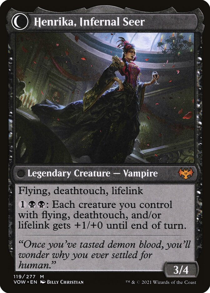Henrika Domnathi // Henrika, Infernal Seer (VOW) (119) — cara 2 de 2