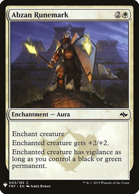 Abzan Runemark (PLST) (FRF-3)