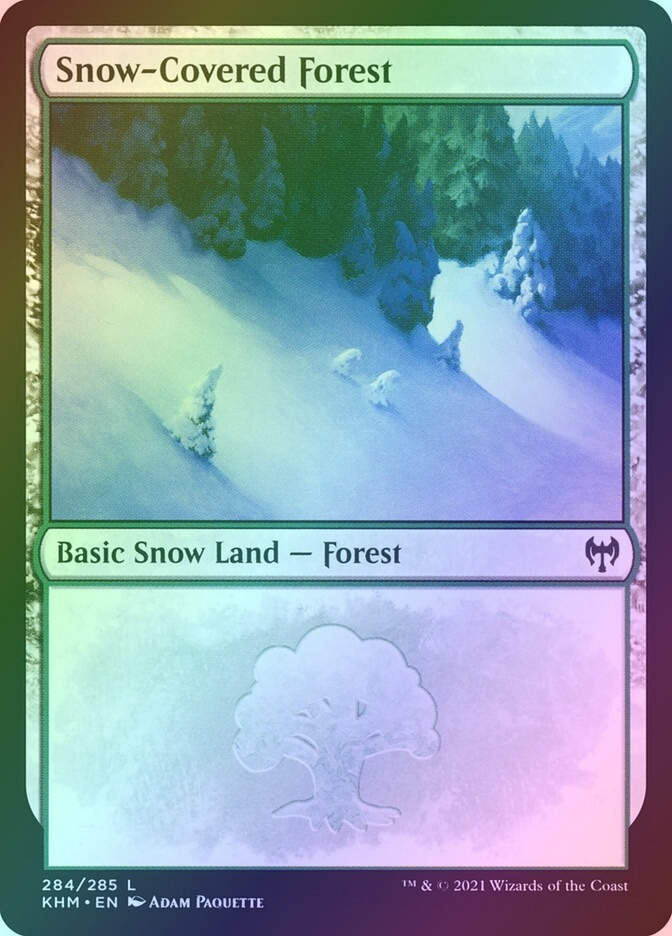 Snow-Covered Forest (KHM) (284) / Foil