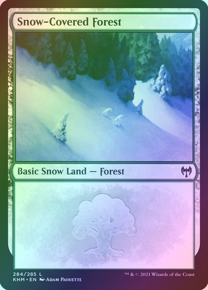 Snow-Covered Forest (KHM) (284) / Foil