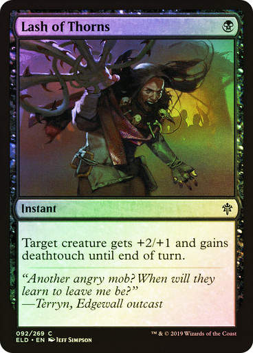 Lash of Thorns (ELD) (92) / Foil