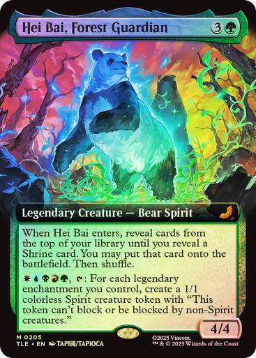 Hei Bai, Forest Guardian (TLE) (205) / Extended Art / Foil