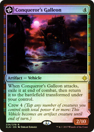 Conqueror's Galleon // Conqueror's Foothold (XLN) (234) / Foil — cara 1 de 2