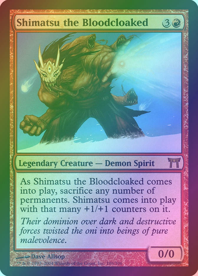 Shimatsu the Bloodcloaked (CHK) (186) / Foil