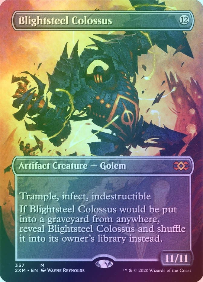 Blightsteel Colossus (2XM) (357) / Borderless / Foil