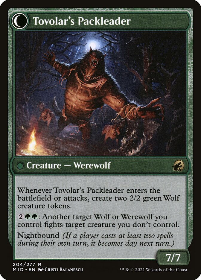Tovolar's Huntmaster // Tovolar's Packleader (MID) (204) — cara 2 de 2