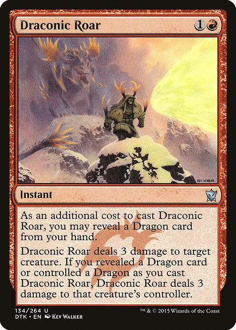 Draconic Roar (DTK)