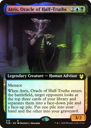 Atris, Oracle of Half-Truths (THB) (333) / Extended Art / Foil