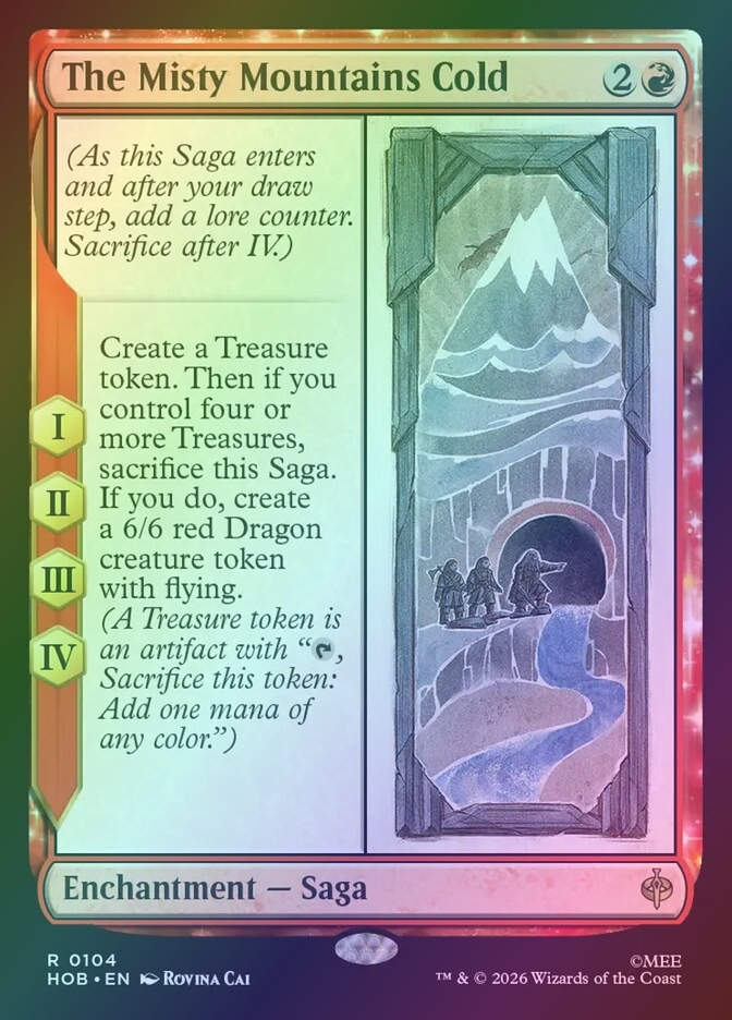 The Misty Mountains Cold (HOB) (104) / Foil