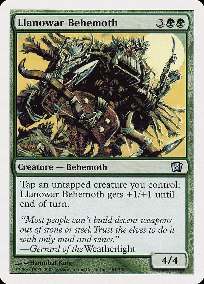 Llanowar Behemoth (8ED) (261)