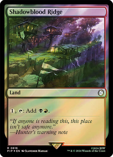 Shadowblood Ridge (pip) (816) / Surge Foil