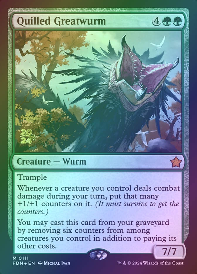 Quilled Greatwurm (PFDN) (111s) / Foil