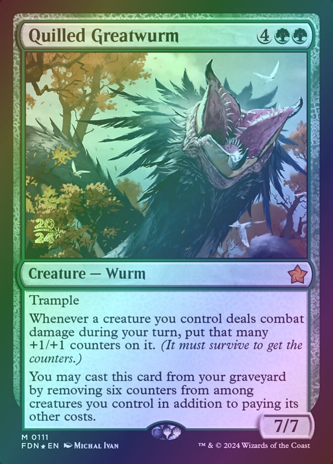 Quilled Greatwurm (PFDN) (111s) / Foil