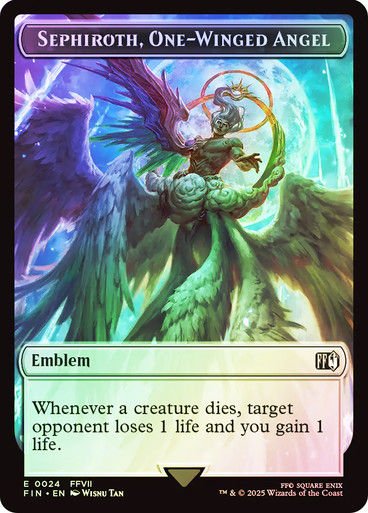 Robot Warrior // Sephiroth One Winged Angel Emblem (TFIN) / Foil — cara 2 de 2